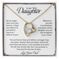 To My Daughter | Never Forget That I Love You - Forever Love Necklace