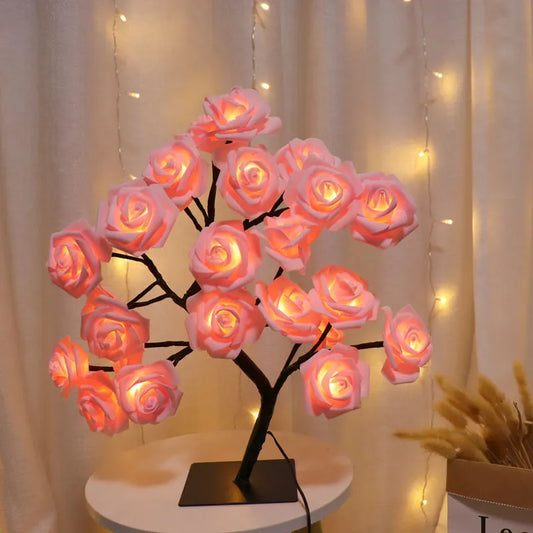 Mother's Glow Rose Lamp