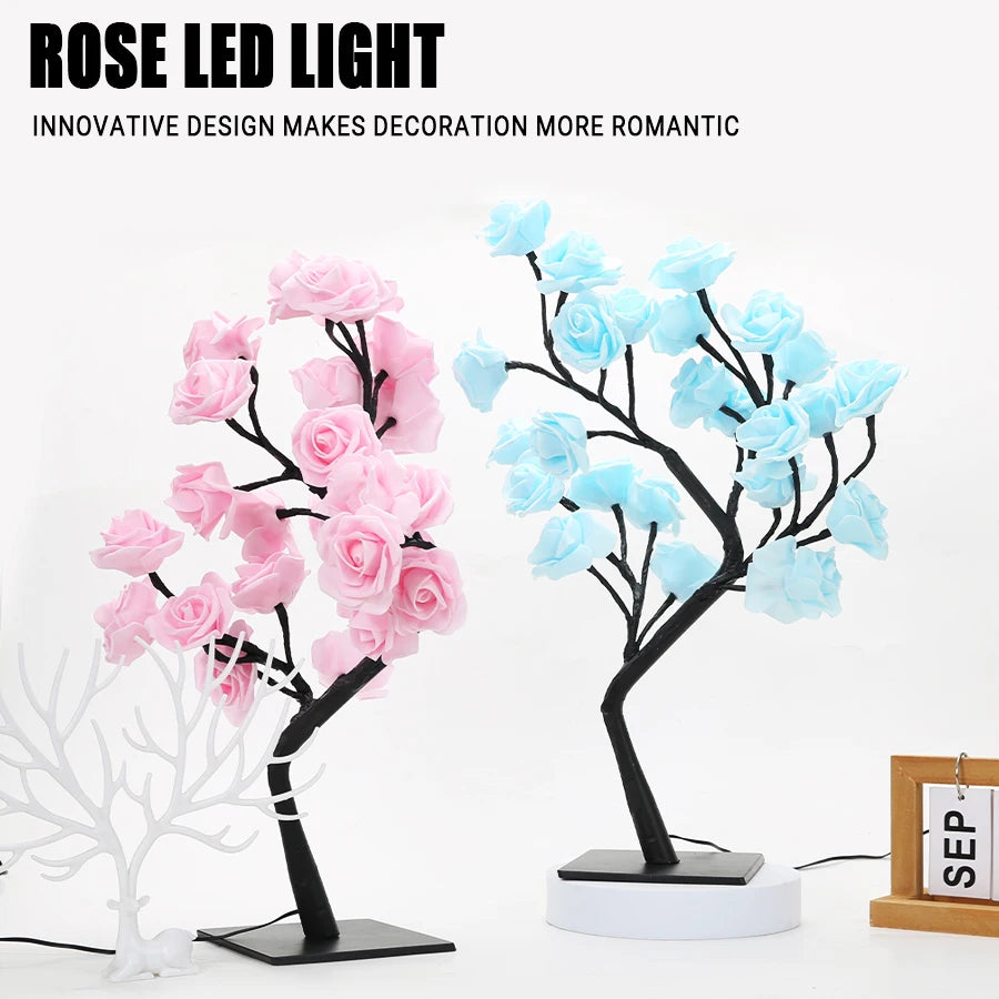 Mother's Glow Rose Lamp