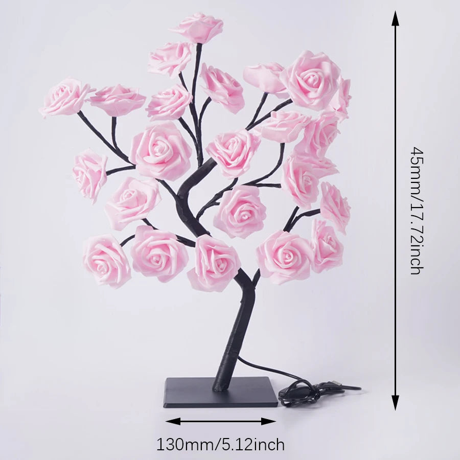 Mother's Glow Rose Lamp