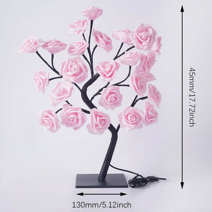 Mother's Glow Rose Lamp