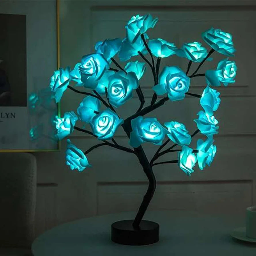 Mother's Glow Rose Lamp